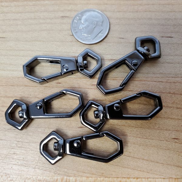 Swivel Snap Clasps – 5pcs / Dark Gray