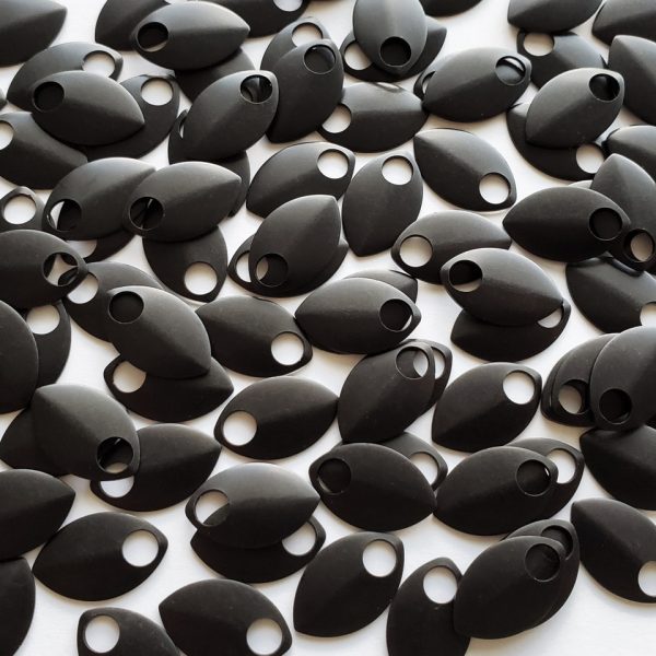 Black Anodized Aluminum scales in small, 100 ct