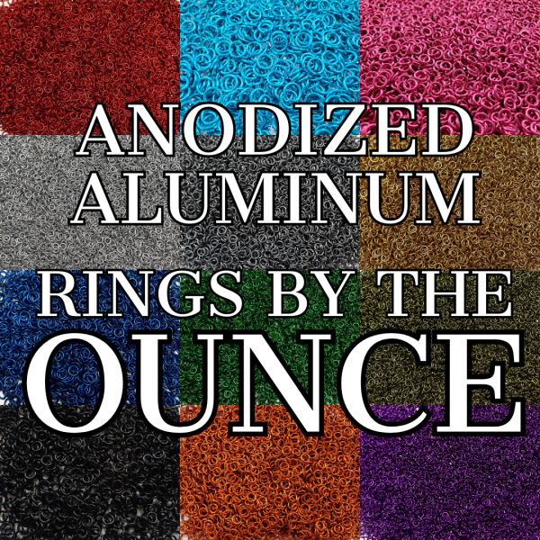 Gold Anodized Jump Rings — 18g 1/4″ ID (500 Pack)