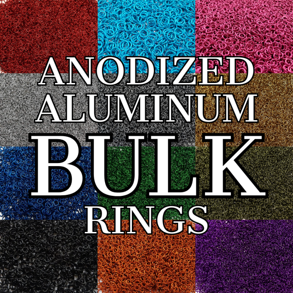 Anodized Color Jump Rings — 16g 7/32″ ID (1/2 lb, ~1,900 Rings)