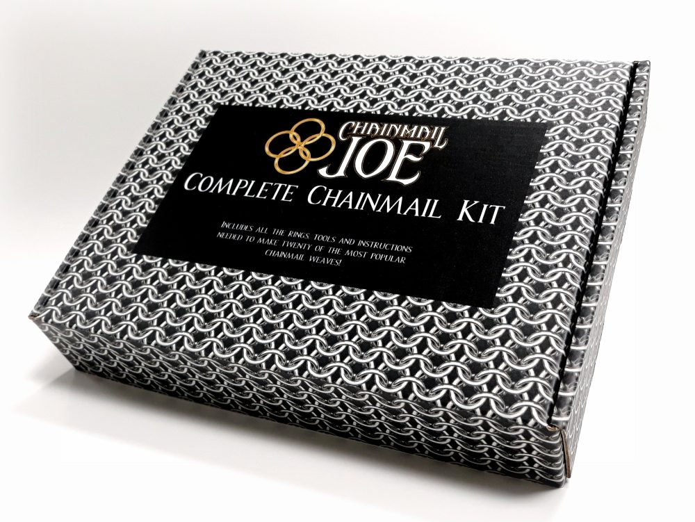 Complete Chainmail Kit – 20 Weave Tutorial Book, 23,000+ Rings(Over 4 Pounds of rings), Clasps, & Tools