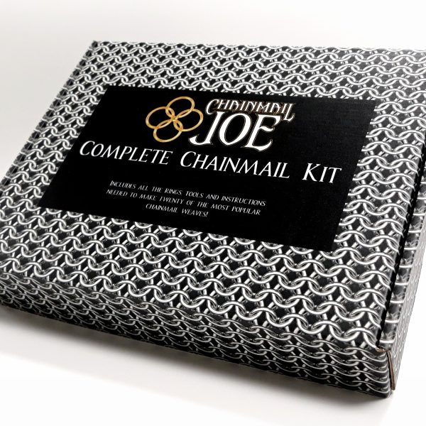 Complete Chainmail Kit – 20 Weave Tutorial Book, 23,000+ Rings(Over 4 Pounds of rings), Clasps, & Tools